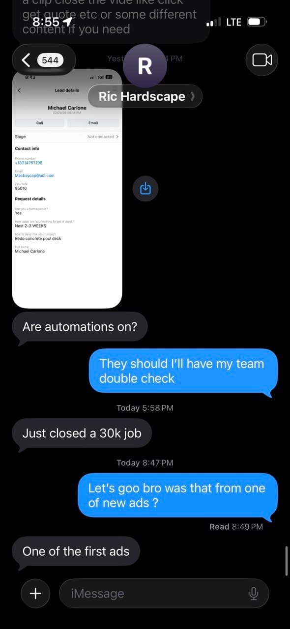 Client result screenshot