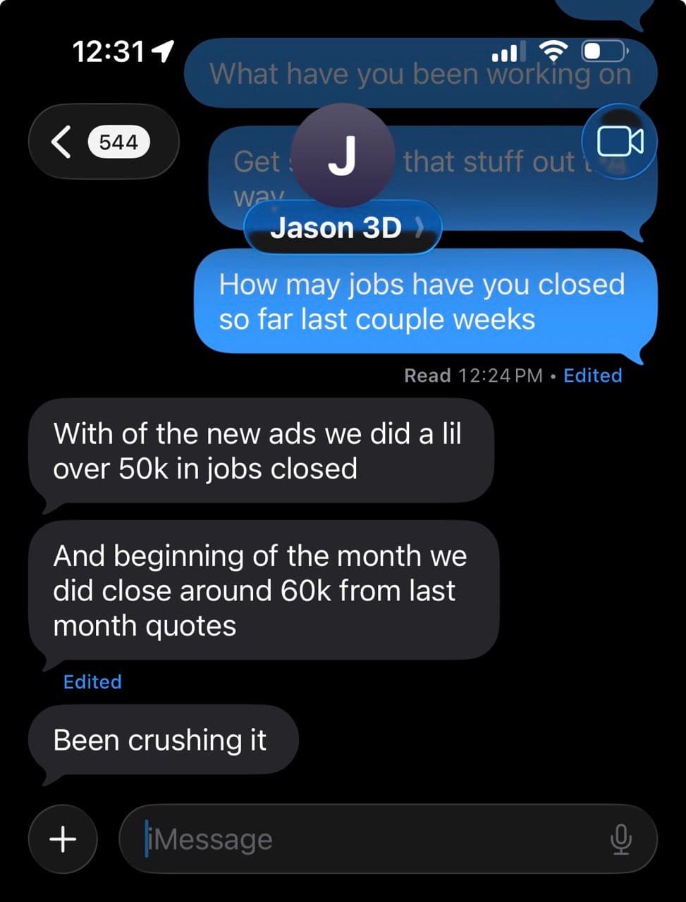 Client result screenshot
