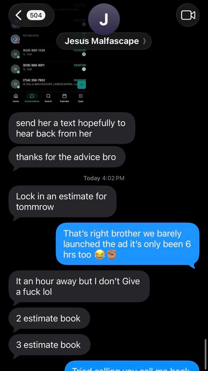 Client result screenshot